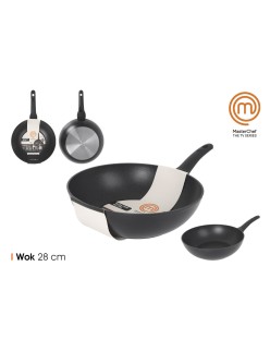 Padella Wok MasterChef 28 cm (6 Unità)