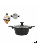 Casseruola con coperchio MasterChef 24 cm 2,5 mm (4 Unità)