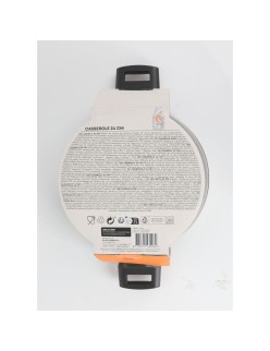 Casseruola con coperchio MasterChef 24 cm 2,5 mm (4 Unità)