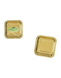 Plate set Algon Golden 20 cm 10 Pieces (18 Units)