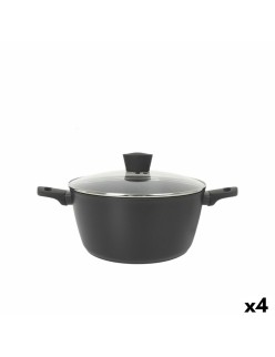 Casseruola con coperchio MasterChef 28 cm (4 Unità)