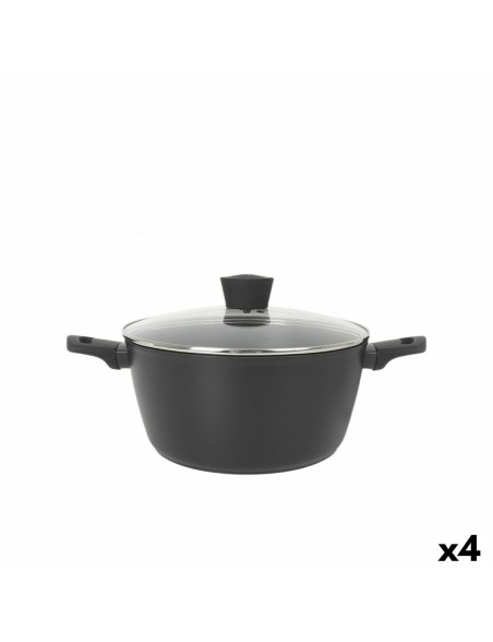 Casseruola con coperchio MasterChef 28 cm (4 Unità)