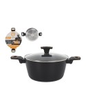 Casseruola con coperchio MasterChef 28 cm 2,5 mm (4 Unità)