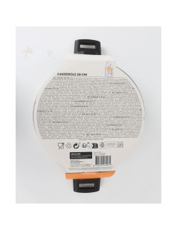Casseruola con coperchio MasterChef 28 cm 2,5 mm (4 Unità)