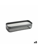 Cestino Multiuso Confortime Nero Metallo 30,5 x 11,5 x 7 cm (8 Unità)