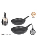 Set di padelle MasterChef 24 cm 20 cm (4 Unità)