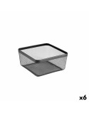 Cestino Multiuso Confortime Nero Metallo 30,5 x 30,5 x 15,2 cm (6 Unità)