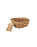 Multi-purpose basket Privilege   Brown wicker Squared 12 x 12 x 5 cm (36 Units)