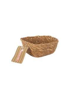 Multi-purpose basket Privilege   Brown wicker Squared 12 x 12 x 5 cm (36 Units)