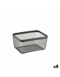 Cestino Multiuso Confortime Nero Metallo 30,5 x 23 x 15,2 cm (8 Unità)