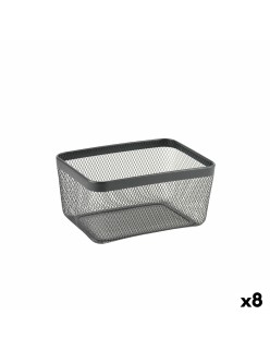 Cestino Multiuso Confortime Nero Metallo 30,5 x 23 x 15,2 cm (8 Unità)