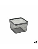 Cestino Multiuso Confortime Nero Metallo 24,5 x 24,5 x 17 cm (8 Unità)