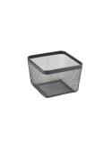 Cestino Multiuso Confortime Nero Metallo 24,5 x 24,5 x 17 cm (8 Unità)