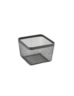 Cestino Multiuso Confortime Nero Metallo 24,5 x 24,5 x 17 cm (8 Unità)