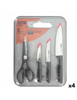 Set de Cuchillos Quttin Nero 5 Piezas (4 Unidades)