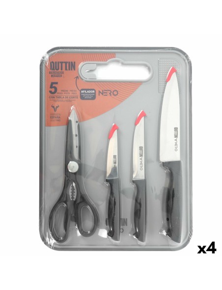 Set de Cuchillos Quttin Nero 5 Piezas (4 Unidades)