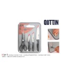 Set de Cuchillos Quttin Nero 5 Piezas (4 Unidades)