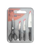 Set de Cuchillos Quttin Nero 5 Piezas (4 Unidades)