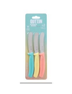 Cuchillo de Cocina Quttin Basic 20 cm 0,8 mm 3 Piezas (12 Unidades)