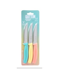 Cuchillo de Cocina Quttin Basic 11 cm 3 Piezas (18 Unidades)