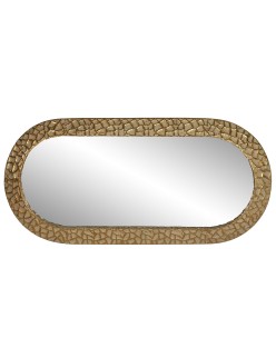 Wall mirror Home ESPRIT Golden Modern 60 x 6,5 x 126,5 cm