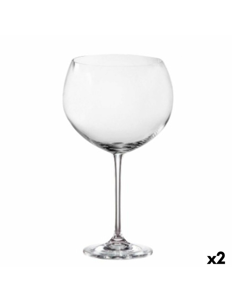 Set di Bicchieri da Gin Tonic Bohemia Crystal Enebro 850 ml 4 Pezzi (2 Unità) (4 Unità)