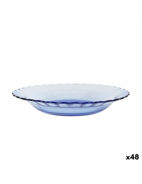 Piatto Fondo Duralex Picardie Azzurro Ø 23 cm (48 Unità)