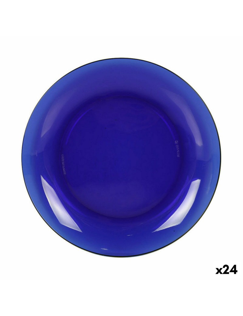 Piatto da pranzo Duralex Lys Azzurro Ø 23 cm (24 Unità)