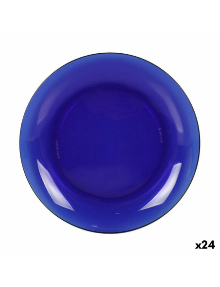 Piatto da pranzo Duralex Lys Azzurro Ø 23 cm (24 Unità)