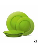Dinnerware Set Duralex Lys 12 Pieces Green (2 Units)