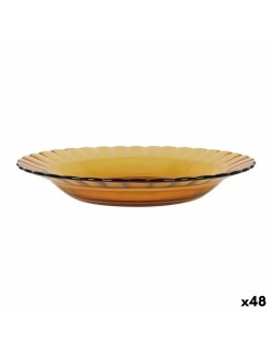 Deep Plate Duralex Picardie Crystal Amber Ø 23 cm (48 Units)