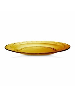 Flat Plate Duralex Picardie Crystal Amber Ø 23 cm (48 Units)
