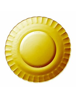 Flacher Teller Duralex Picardie Kristall Bernstein Ø 23 cm (48 Stück)