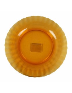 Flat Plate Duralex Picardie Crystal Amber Ø 23 cm (48 Units)