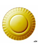 Flat Plate Duralex Picardie Crystal Amber Ø 26 cm (24 Units)