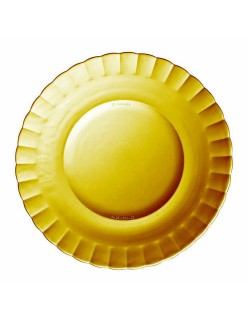 Flat Plate Duralex Picardie Crystal Amber Ø 26 cm (24 Units)