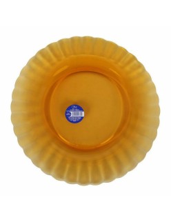 Flat Plate Duralex Picardie Crystal Amber Ø 26 cm (24 Units)