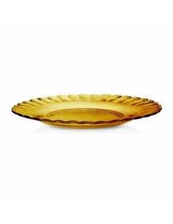 Dessert dish Duralex Picardie Crystal Amber Ø 20,5 cm (48 Units)