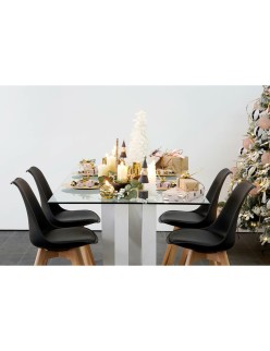 Cadeira DKD Home Decor Preto 48 x 55 x 83 cm