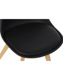 Chaise DKD Home Decor Noir 48 x 55 x 83 cm