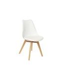 Sedia DKD Home Decor 48 x 55 x 83 cm Bianco polipropilene Faggio
