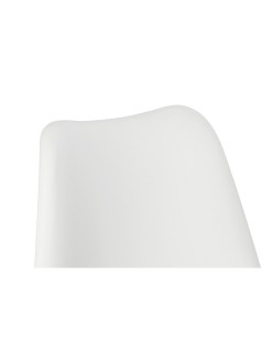 Sedia DKD Home Decor 48 x 55 x 83 cm Bianco polipropilene Faggio