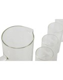 Set de Vasos Home ESPRIT Transparente Bambú Vidrio de Borosilicato 210 ml