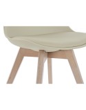 Chair DKD Home Decor 48 x 54 x 82 cm Beige polypropylene Beech