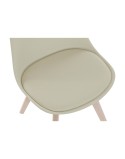 Chair DKD Home Decor 48 x 54 x 82 cm Beige polypropylene Beech