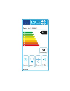 Conventional Hood Balay 3BC998HNC 90 cm 843 m³/h 165W Steel A+
