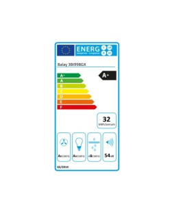 Hotte standard Balay 3BI998GX 90 cm 867 m3/h 160W A+ Acier