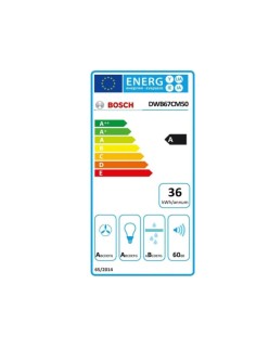 Cappa Classica BOSCH DWB67CM50 60 cm 670 m3/h 140W A Acciaio