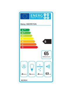 Hotte standard Balay 3BD997GN 750 m3/h Noir (90 CM)