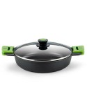 Casserole with lid BRA PRIOR Black Aluminium 2,3 L Ø 24 cm (1 Unit)